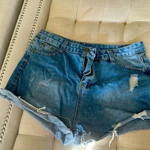 Jean shorts size large